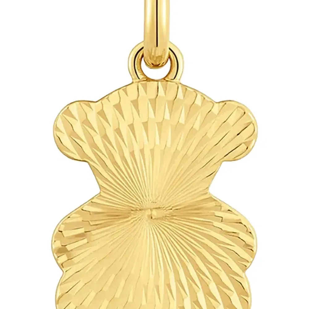 Кулон в форме мишки с узором