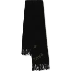 Шарф с бахромой и логотипом