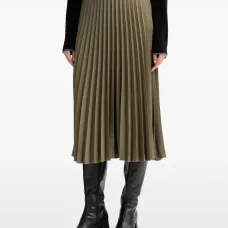 Плиссированная юбка миди Плиссированная юбка миди