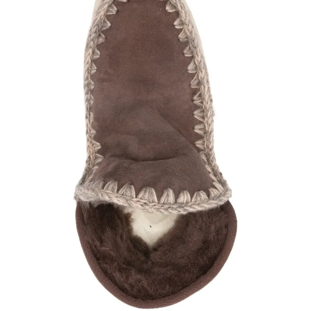 Кожаные ботильоны на овечьем меху с каблуком 35 мм Кожаные ботильоны на овечьем меху с каблуком 35 мм