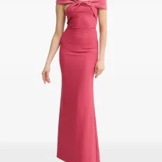 Платье макси с драпировкой