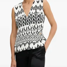 Топ с геометричным принтом