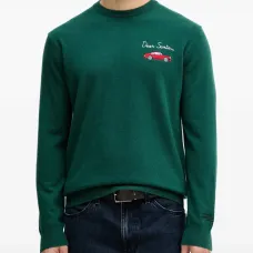 Свитер с круглым вырезом и вышивкой