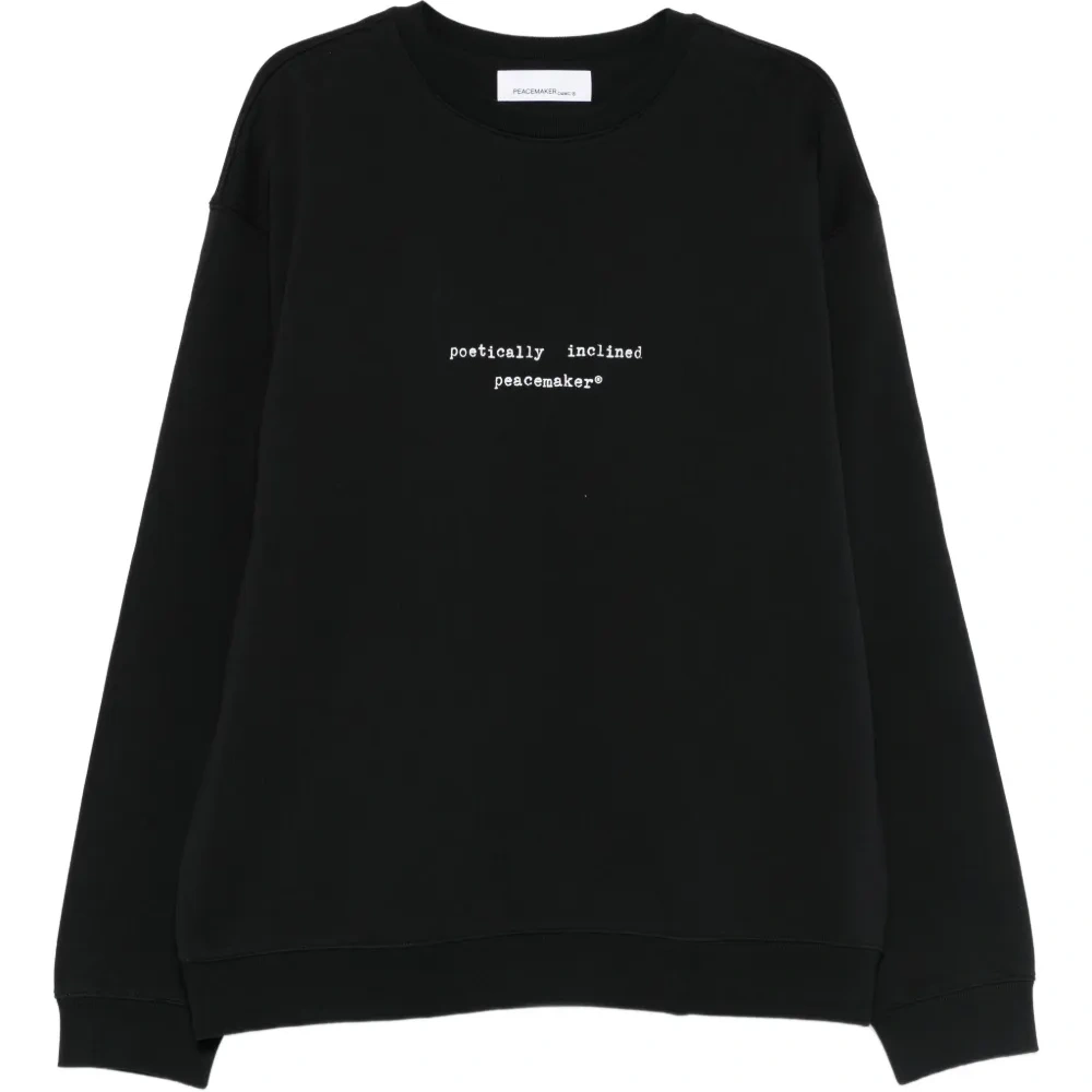 Свитшот с круглым вырезом и длинными рукавами