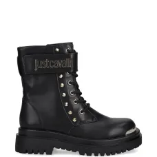 Берцы с украшением в виде заклёпок