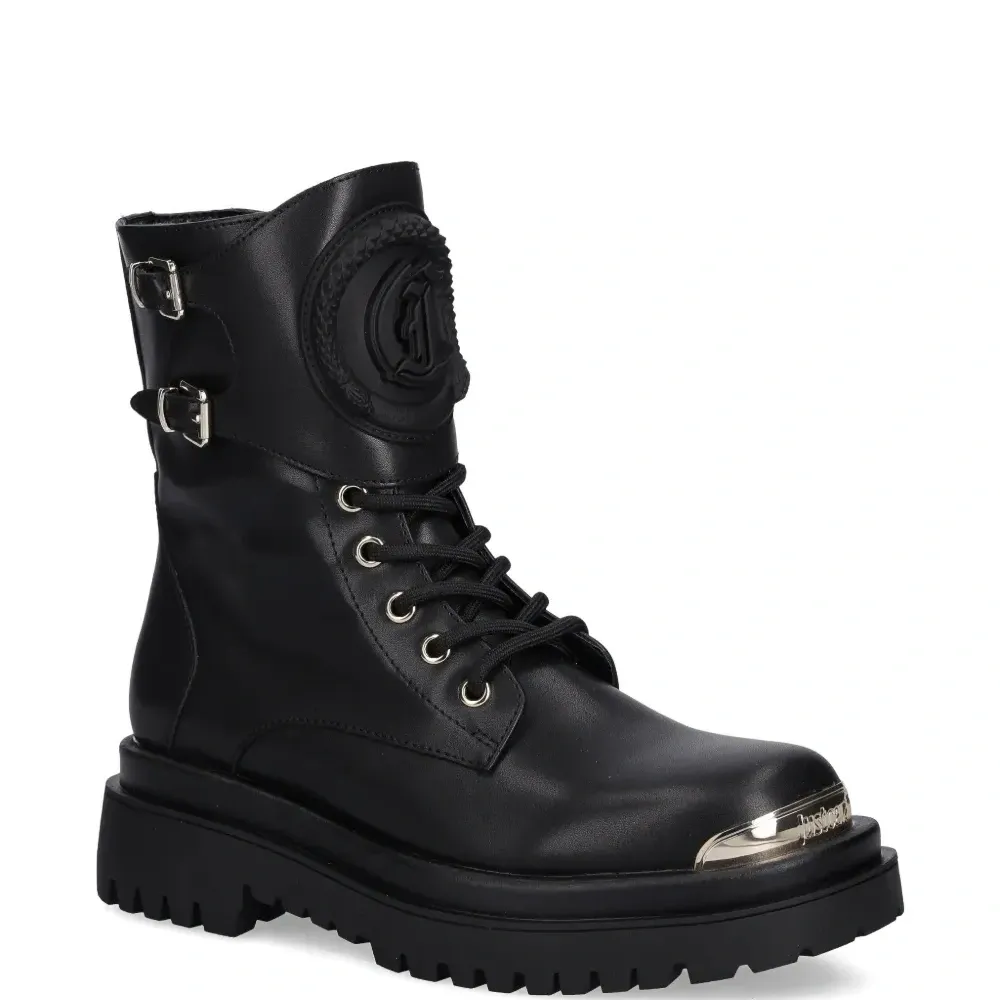 Ботинки на шнуровке с пряжкой