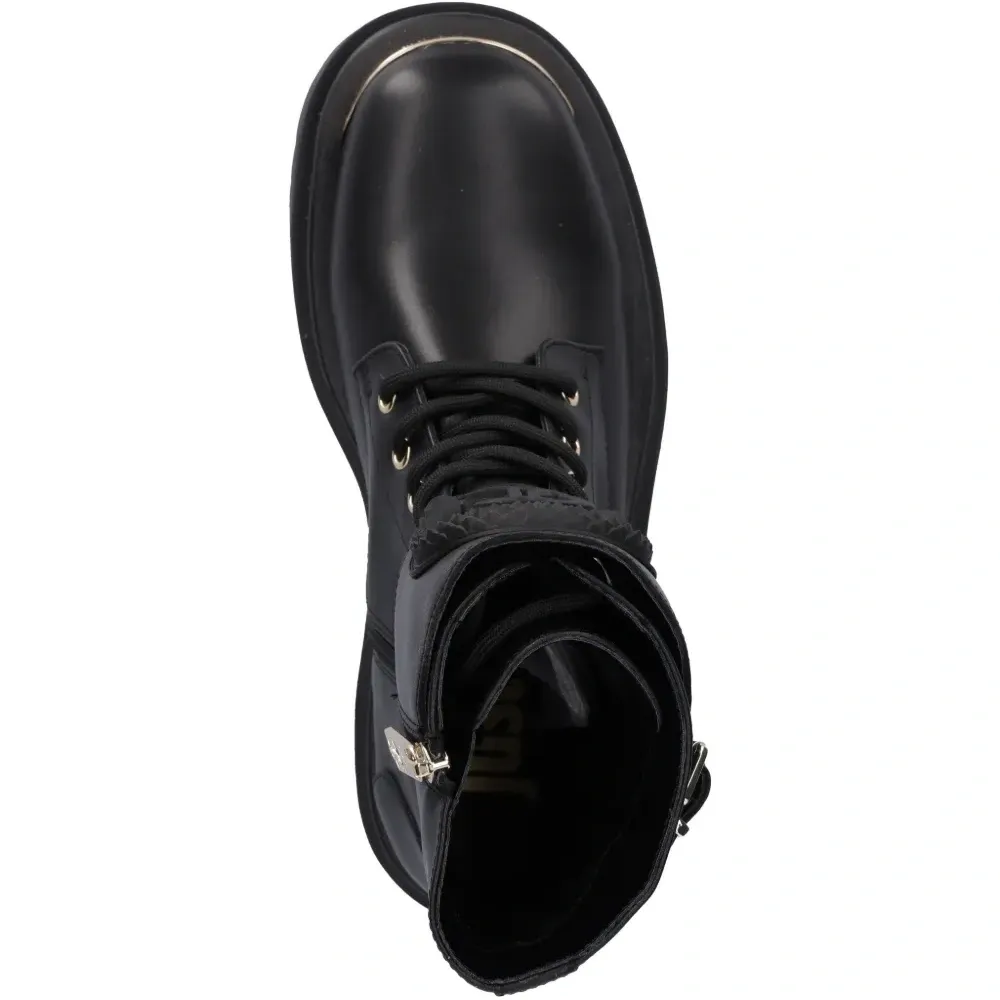 Ботинки на шнуровке с пряжкой