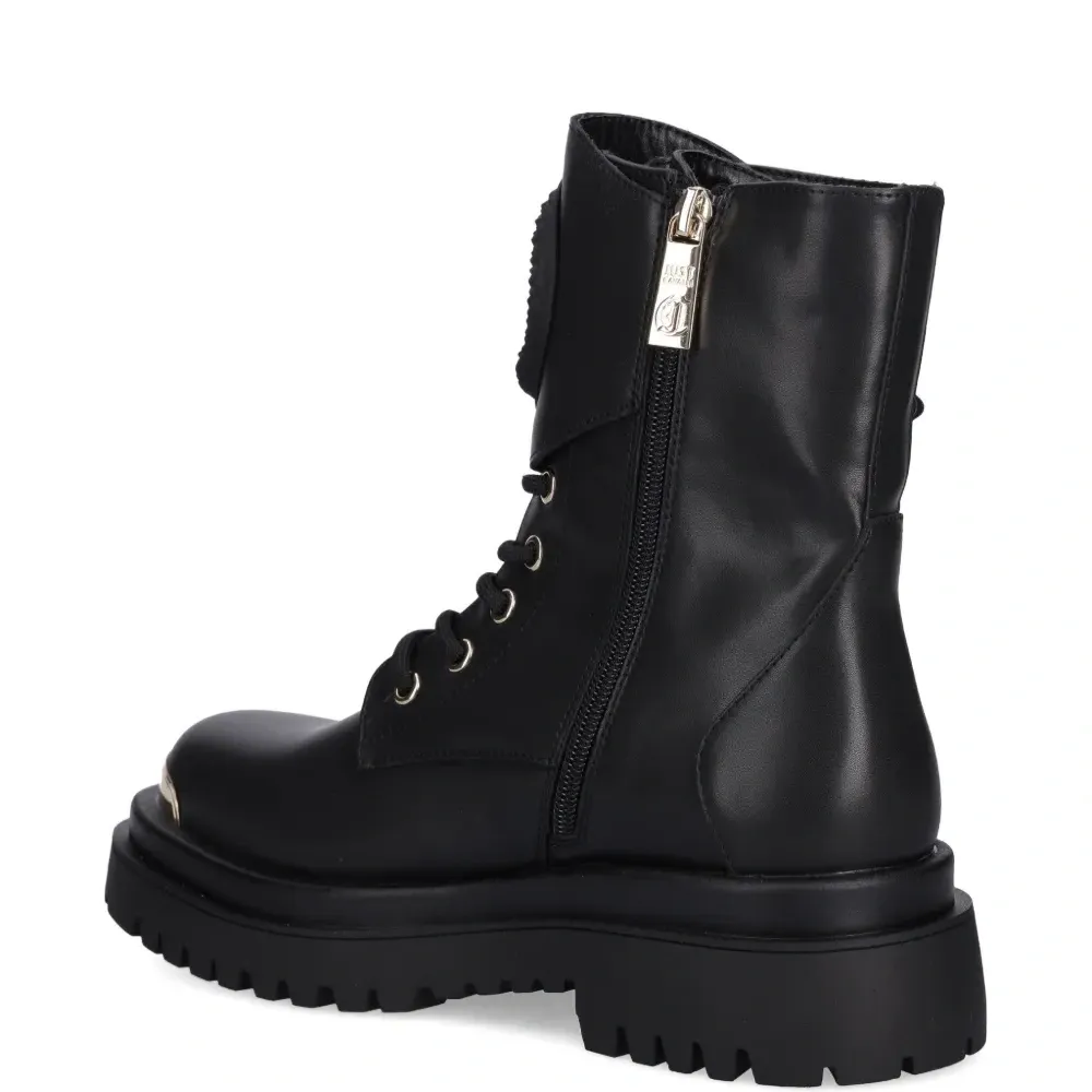 Ботинки на шнуровке с пряжкой