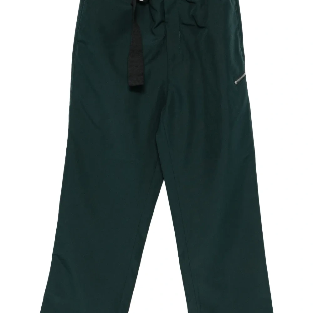 Брюки с поясом и карманами на молнии