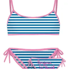 Бикини в полоску с завязками