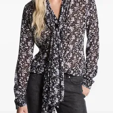 Блузка с цветочным принтом