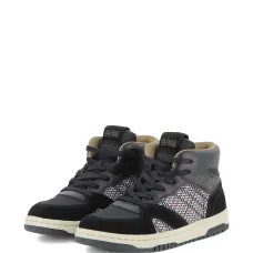 Высокие кеды с вставками