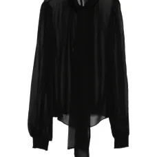 Топ с длинными рукавами и завязками