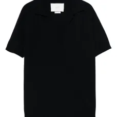 Трикотажная футболка с воротником поло