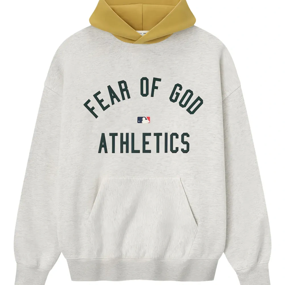 Худи с логотипом из коллаборации с MLB Athletics
