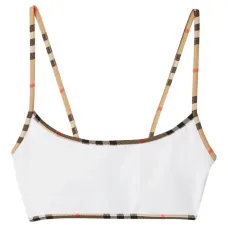 Топ бикини с отделкой в клетку