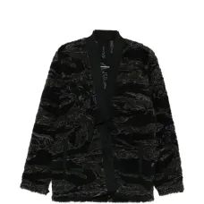 Куртка с камуфляжным принтом и поясом