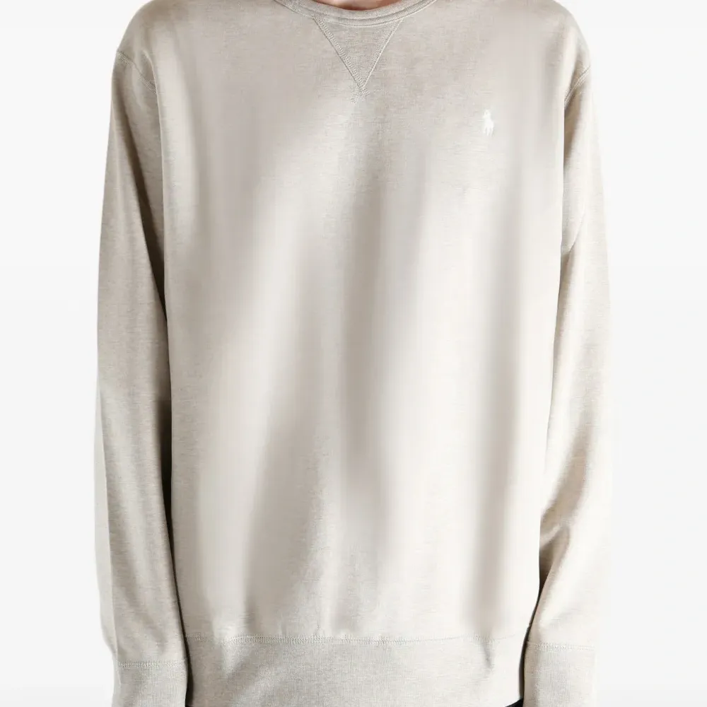 Толстовка с круглым вырезом и логотипом