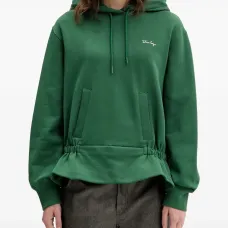 Худи с оборками и шнурком