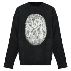 Джемпер с круглым вырезом и графичным принтом Джемпер с круглым вырезом и графичным принтом