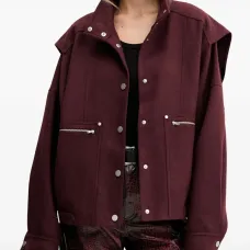 Серебристая куртка GZdiaz с молниями