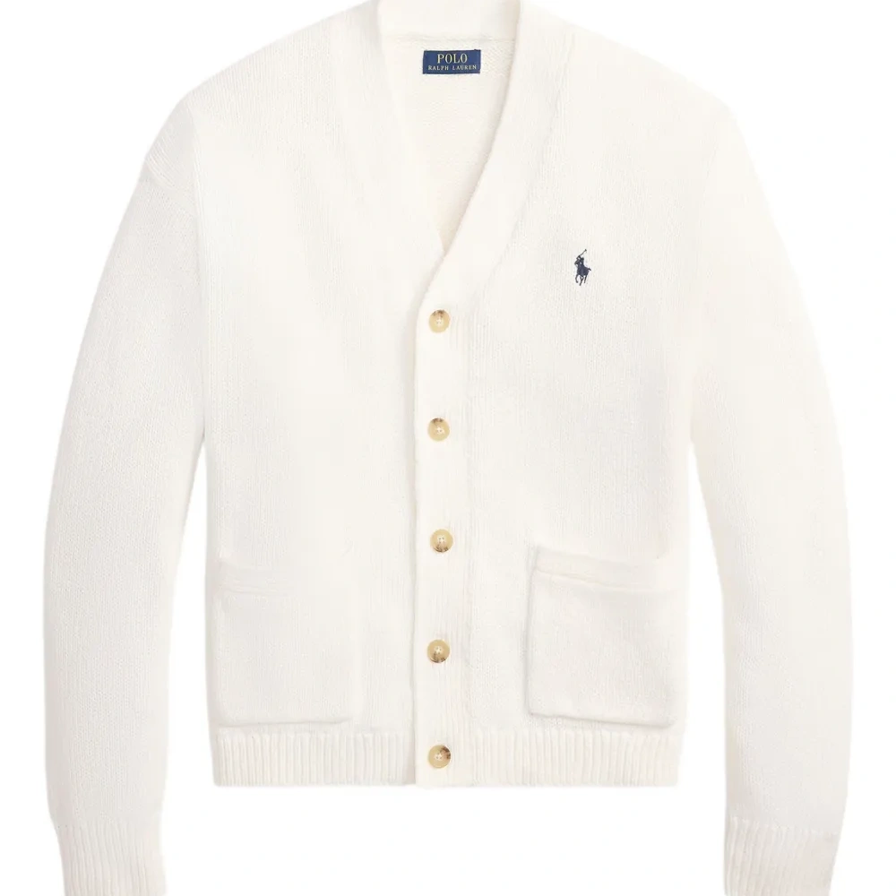 Кардиган с вышитым логотипом