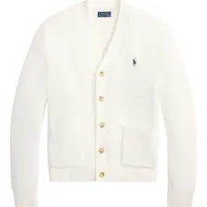 Кардиган с вышитым логотипом