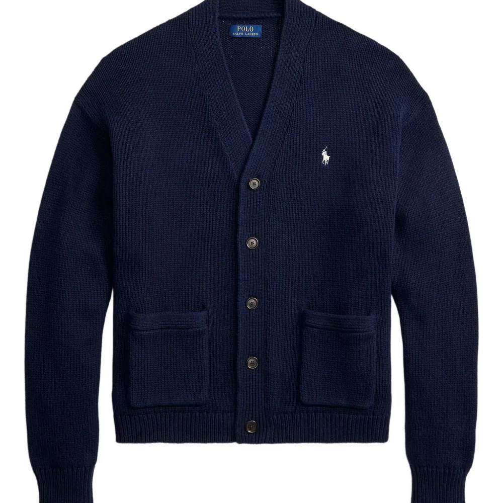 Кардиган с вышитым логотипом