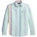 Рубашка с отделкой в полоску