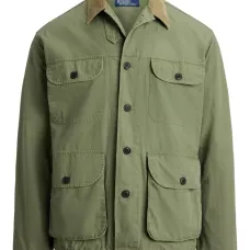 Рубашка с вельветовым воротником