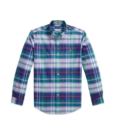 Клетчатая вышитая рубашка