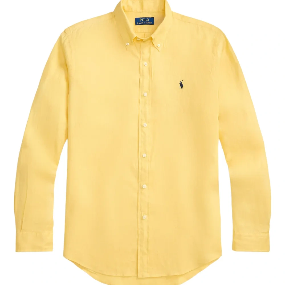 Льняная рубашка прямого кроя