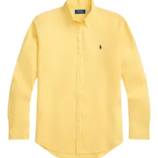 Льняная рубашка прямого кроя