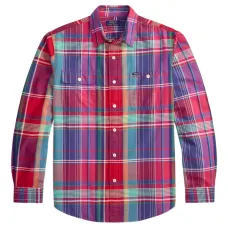 Клетчатая рубашка на пуговицах