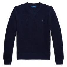 Вязаный вышитый свитер