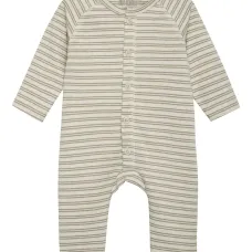 Полосатый ромпер на пуговицах