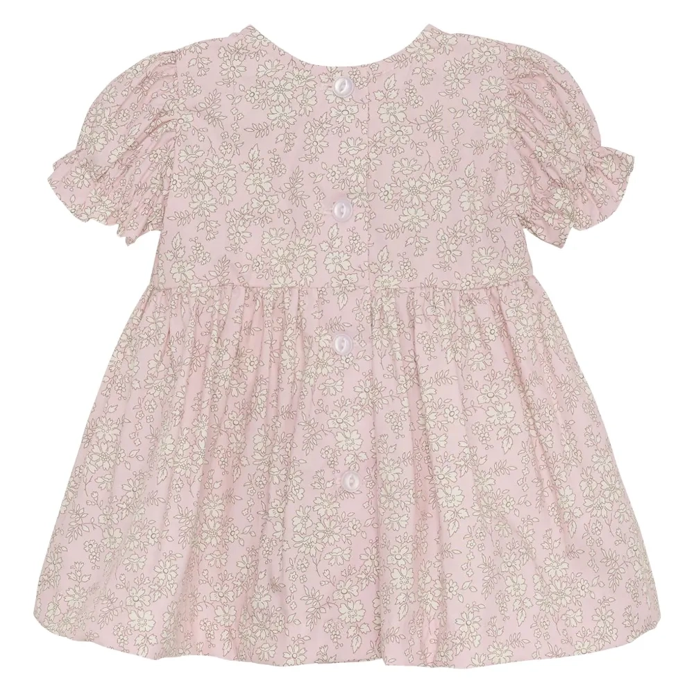 Платье с оборками и цветочным принтом