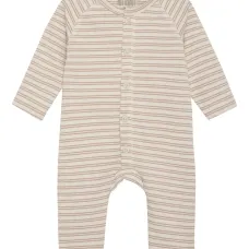 Полосатый ромпер на пуговицах