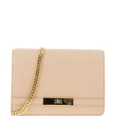 Сумка на плечо с цепочкой и логотипом