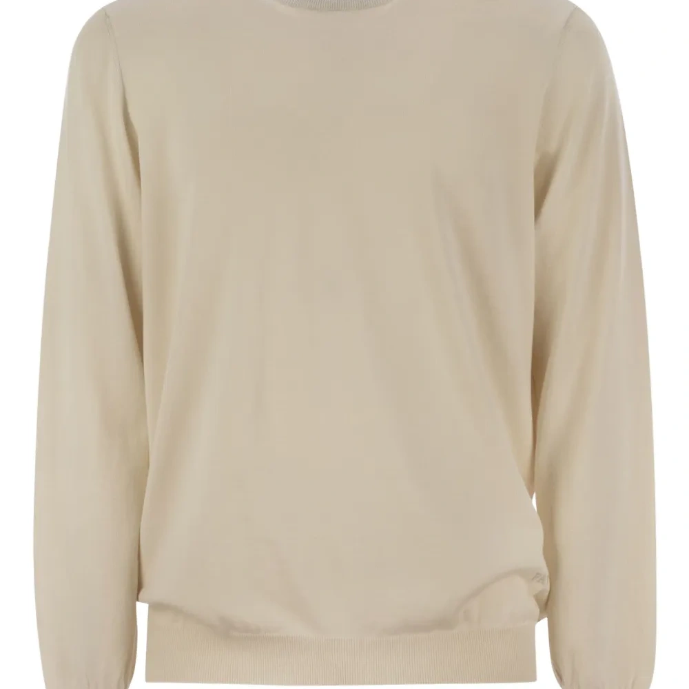 Джемпер с круглым вырезом и логотипом