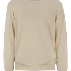 Джемпер с круглым вырезом и логотипом