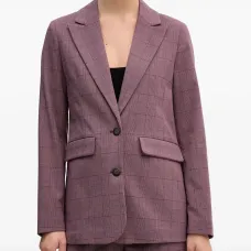 Клетчатый пиджак на пуговицах Клетчатый пиджак на пуговицах