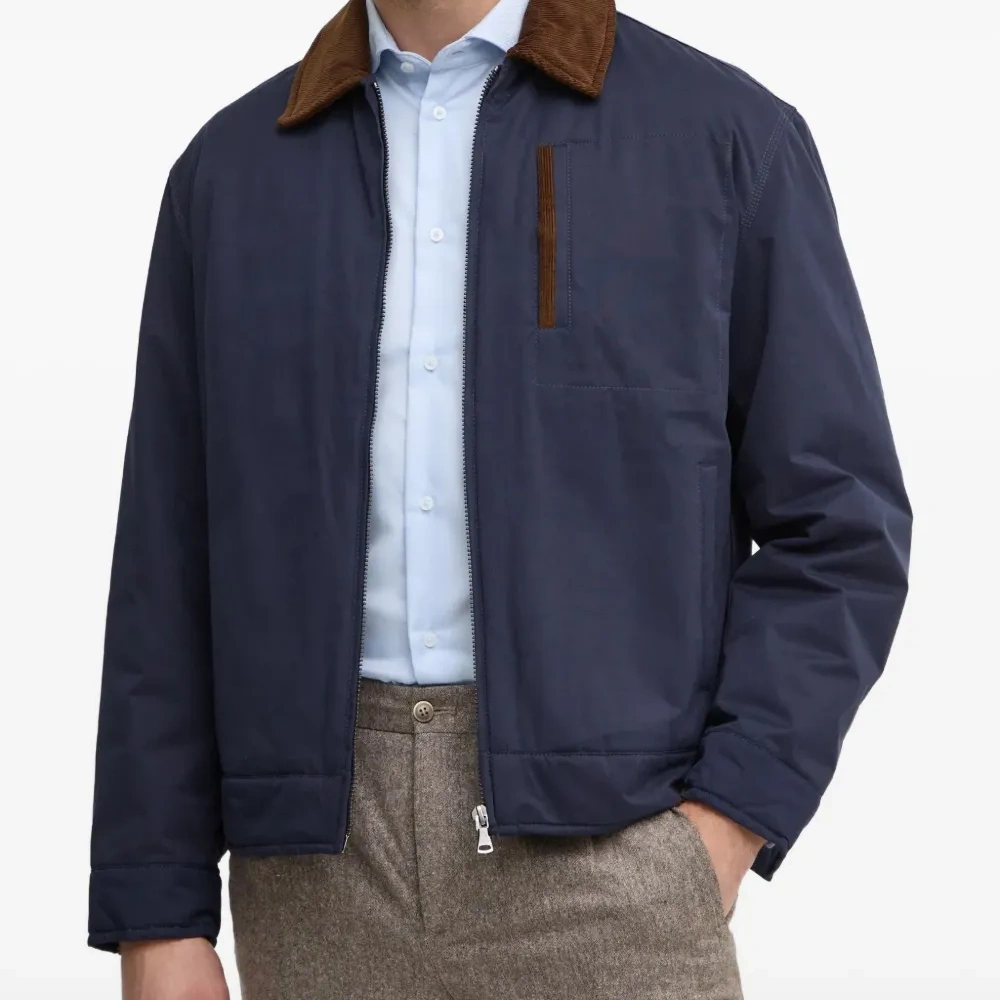 Куртка с вельветовым воротником