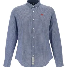 Рубашка в мелкую точку с длинными рукавами