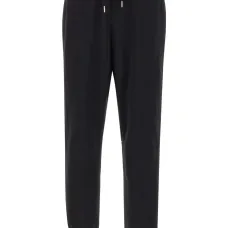 Спортивные брюки с кулиской и вышитым логотипом