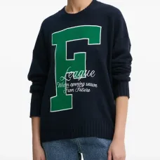 Кашемировый пуловер с графичным принтом Кашемировый пуловер с графичным принтом