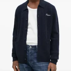 Кашемировый кардиган фактурной вязки