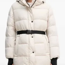 Парка Spherica с капюшоном и поясом