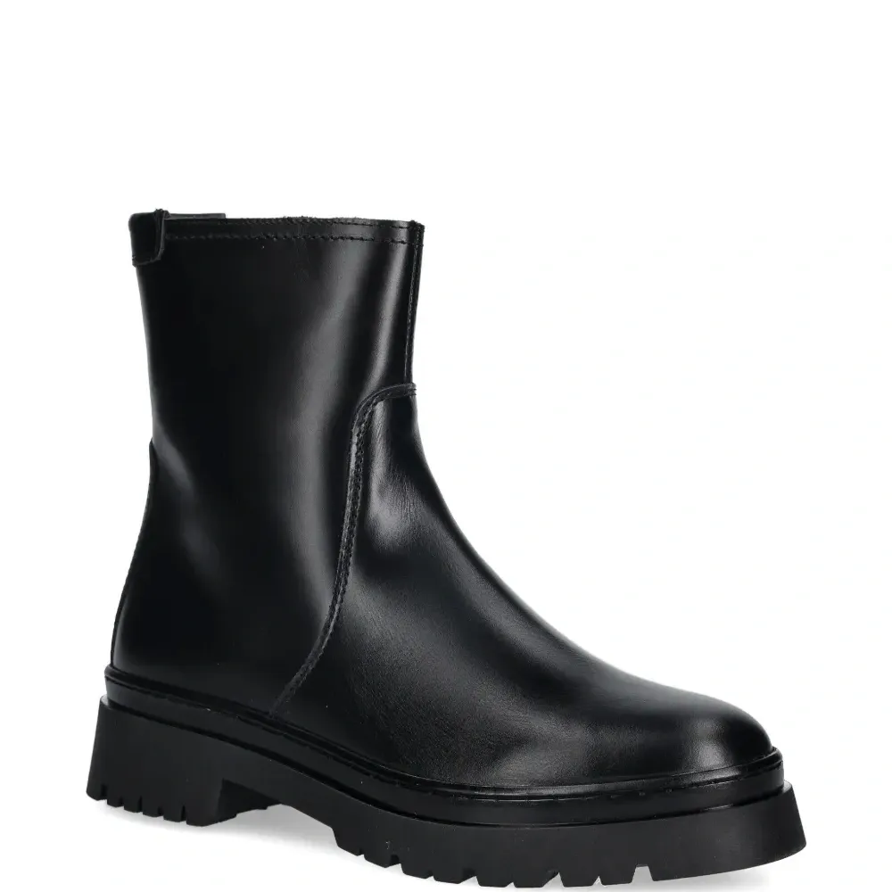 Ботинки на тракторной подошве с молнией