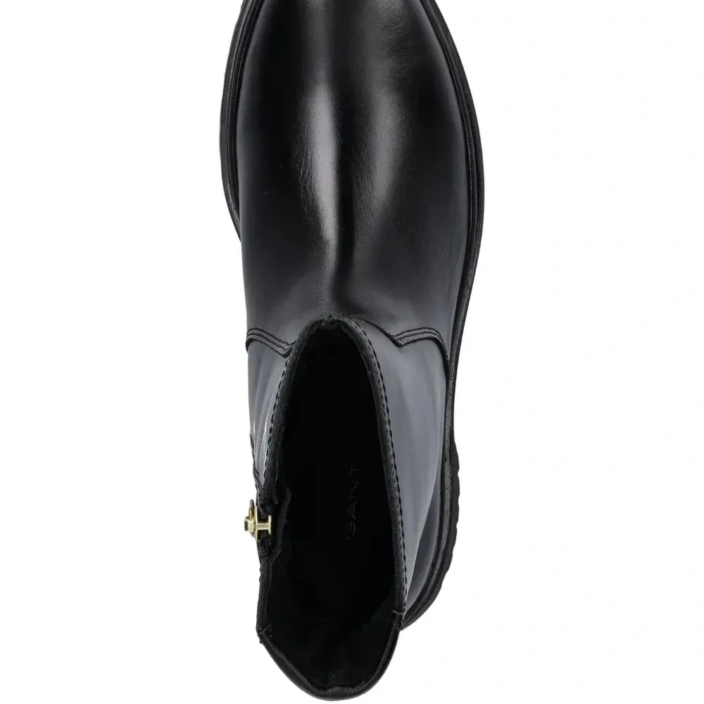 Ботинки на тракторной подошве с молнией